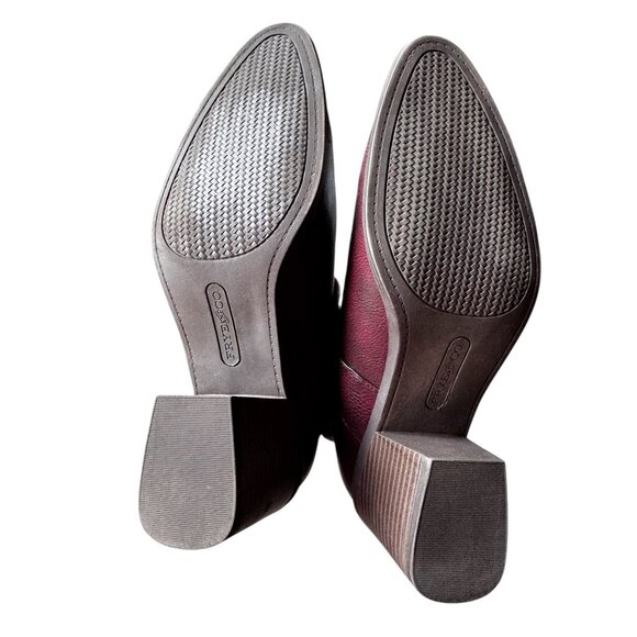 Frye & Co. Womens Pembroke 8M Redwood Ankle Boots Buckle Strap Block Heel - Picture 7 of 10